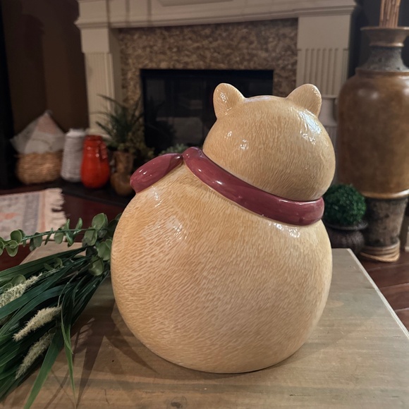 Vintage Cat Flower Treasure Craft Cookie Jar USA By Susan Marie Cookie Jar 11”. - Picture 4 of 7